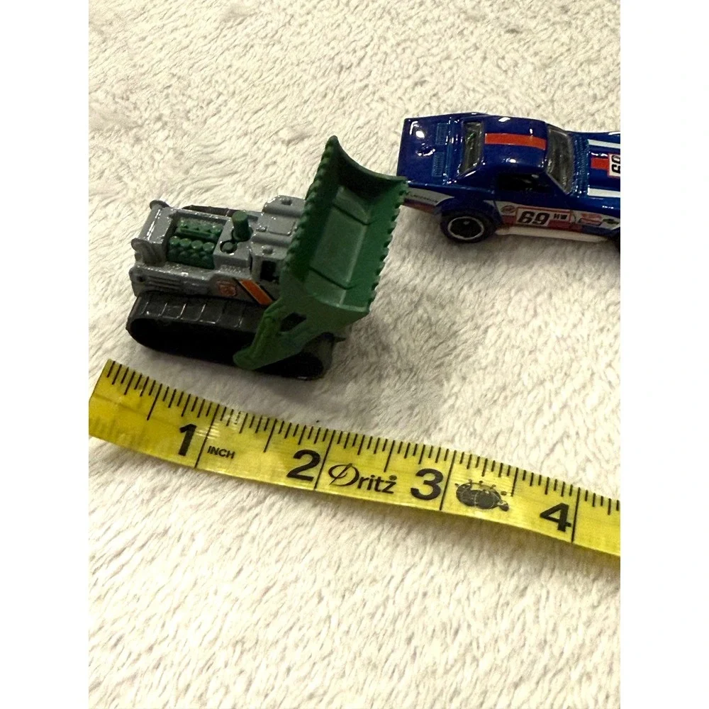 Hot Wheels 69 COPO Corvette Blue & Matchbox Bulldozer Diecast Toy Car Lot